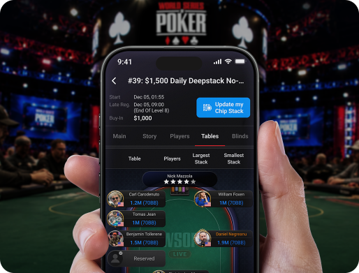 WSOP Poker App 手机界面预览